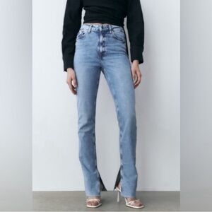 ZARA High-Waisted Slim Flare